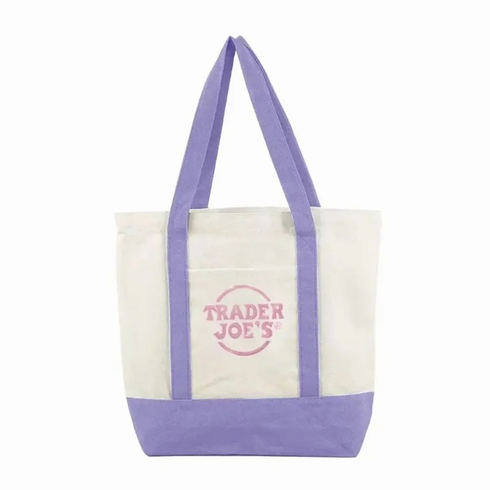 Trader Joe's Mini Pastel Canvas Tote Bags